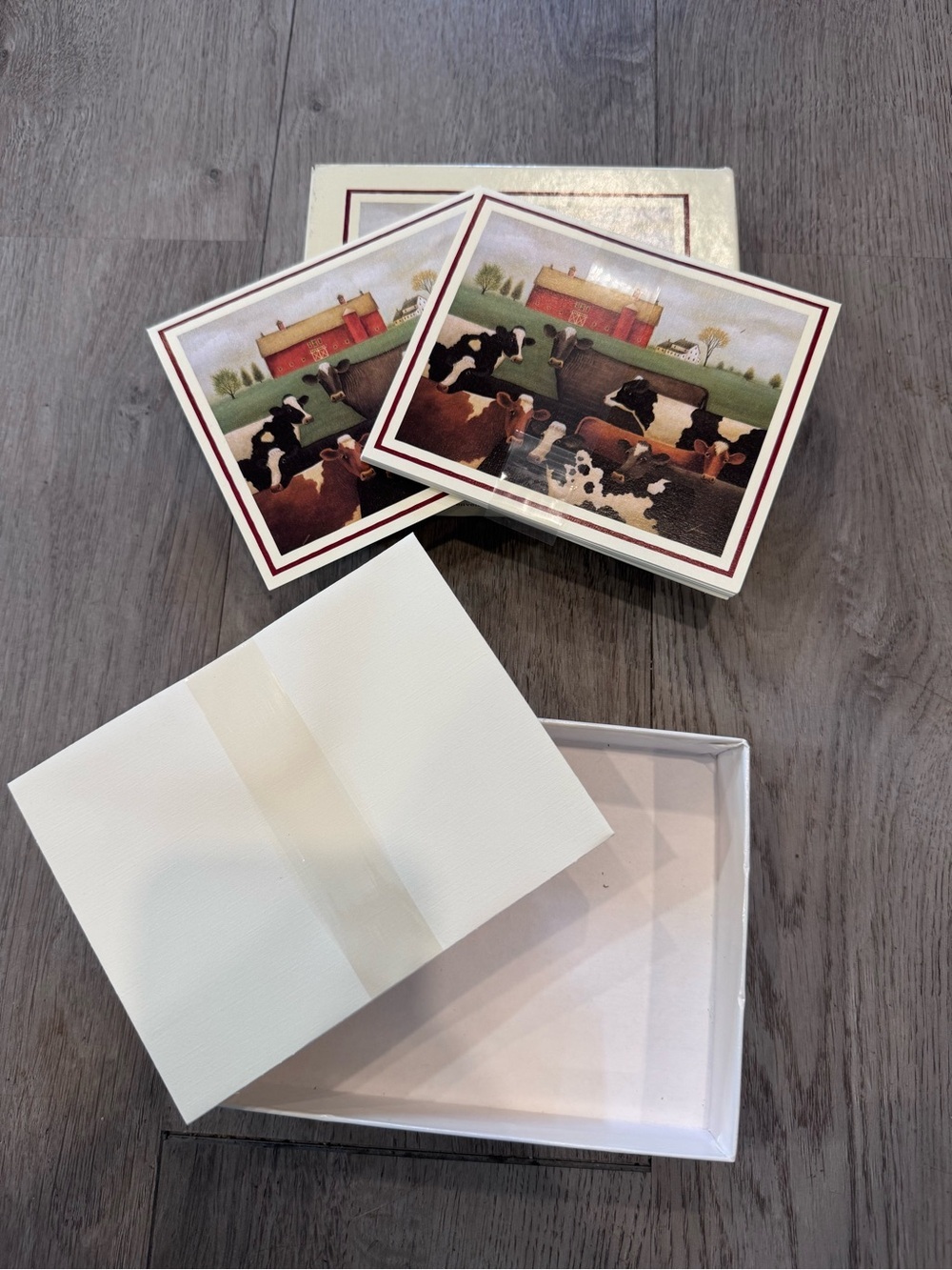 Eight Cows by Lowell Herrero 12 Greeting Cards W/ Envelopes 1991 Vintage Farm - Picture 2 of 5